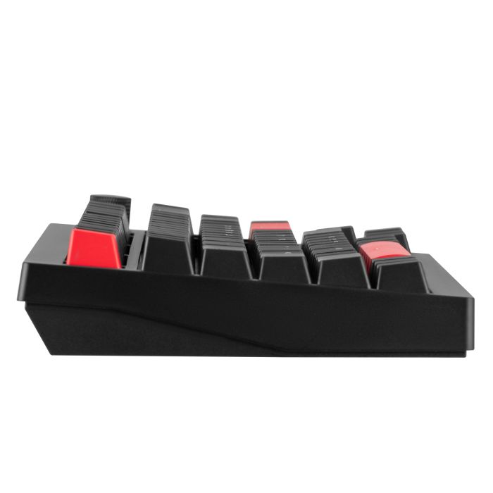 Клавиатура механическая Lemokey  X4 84Key, Keychron Brown, USB-A, QMK/VIA, EN/UKR, Red led, чорний
