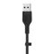 Кабель Belkin USB-A - USB-C силиконовый, с клипсой, 3m Black