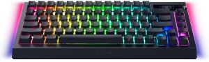 Клавиатура механическая Razer BlackWidow V4 Pro 75%, 81key, Mechanical Switches Gen-3, USB-A/WL/BT, EN, RGB, чёрный
