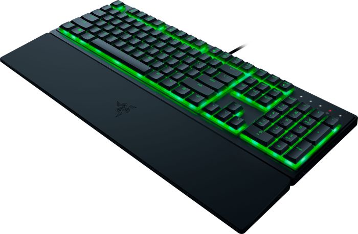 Клавиатура мембранная Razer Ornata V3 X 104key, USB-A, EN/UK, RGB, чёрный