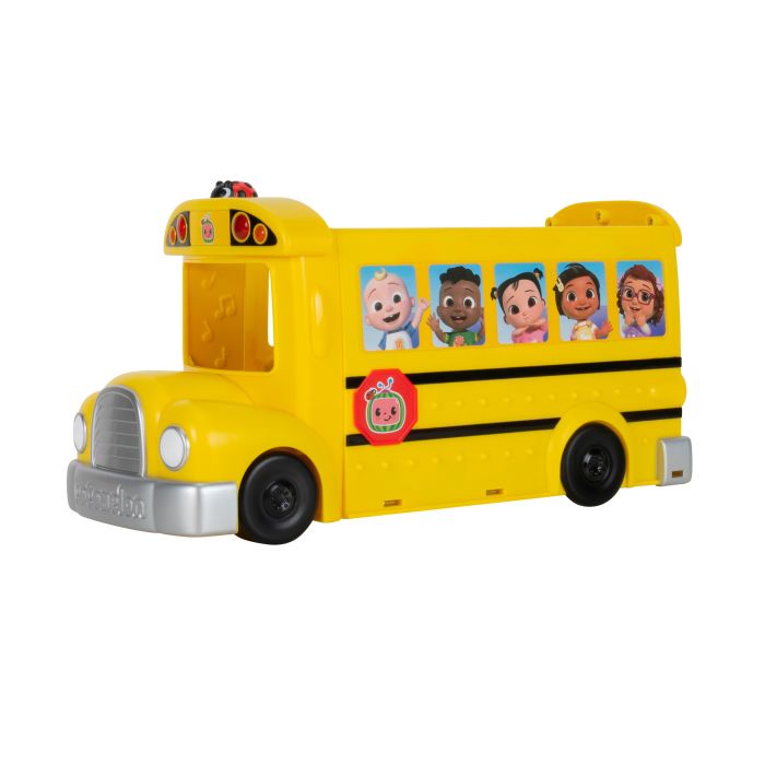 Игровой набор CoComelon Vehicle Школьный автобус трансформер, свет, звук