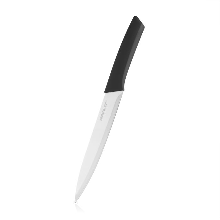 Кухонный нож слайсерный Ardesto Gemini Gourmet, 20.5см, нержавеющая сталь, пластик, черный