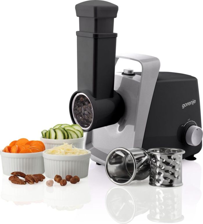 Мясорубка Gorenje, 1600Вт, 2,2кг/мин, 2 решетки, пластик+металл, черный