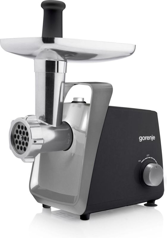 Мясорубка Gorenje, 1600Вт, 2,2кг/мин, 2 решетки, пластик+металл, черный