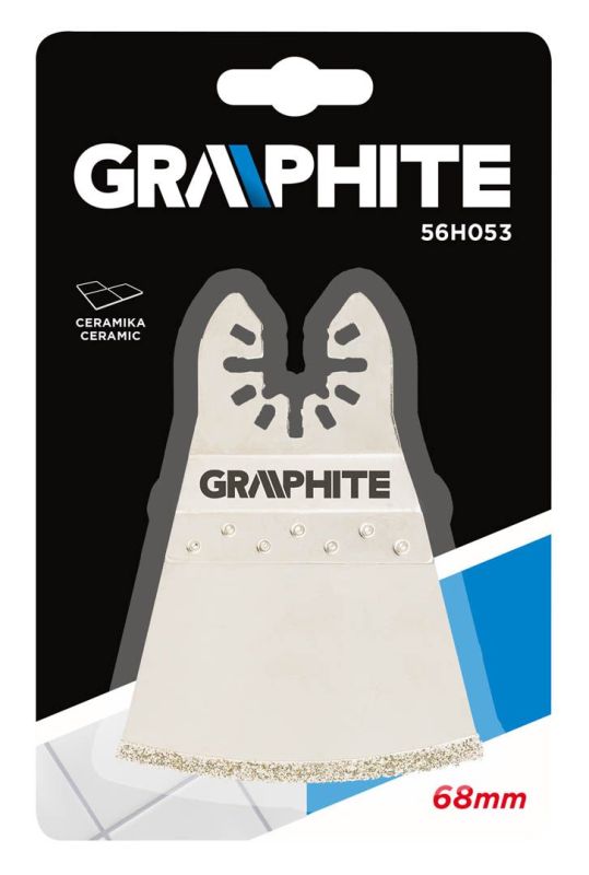 Шабер с алмазным зерном GRAPHITE по керамике, 68мм