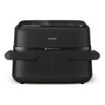 Мультипечь Philips Flex Dual 2450Вт, чаша-6+3л, сенсорное управл., 2 контейнера, 6 авто. программ, пластик, чорний