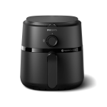 Мультипечь Philips AAirfryer 1000 series S, 1500Вт, чаша-3.4л, механ. управл., пластик, черный