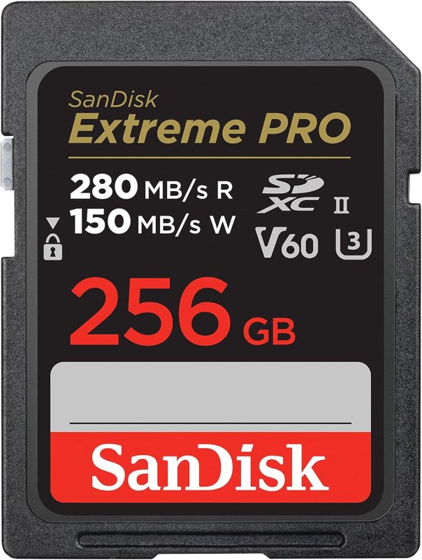 Карта памяти SanDisk SD  256GB C10 UHS-II U3 R280/W150MB/s Extreme Pro V60