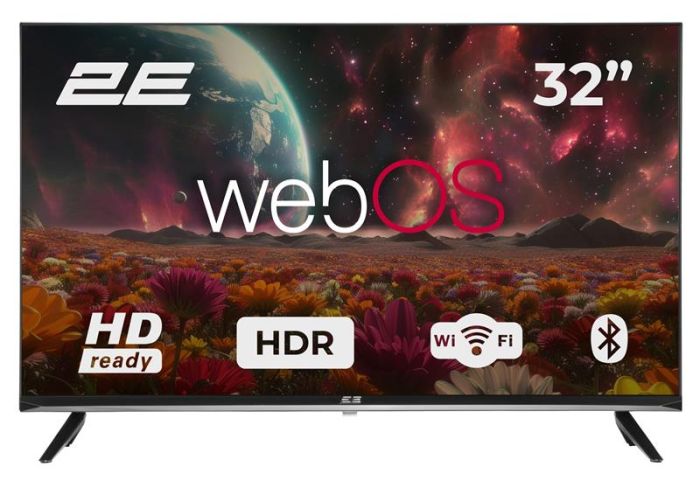 Телевизор 32" 2E LED HD 60Hz Smart WebOS Black