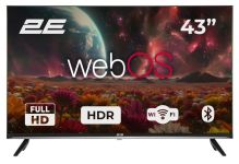 Телевізор 43" 2E LED FHD 60Hz Smart WebOS Black