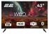 Телевізор 43" 2E LED FHD 60Hz Smart WebOS Black
