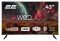 Телевізор 43" 2E LED 4K 60Hz Smart WebOS Black