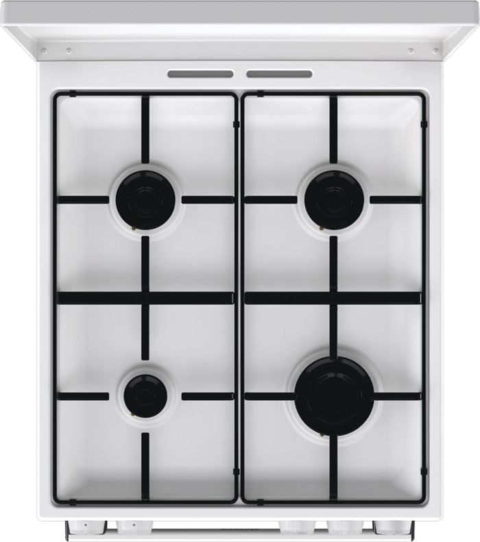 Плита Gorenje  газова, 70л, 50x60см, емальовані, з кришкою, білий