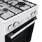 Плита Gorenje комбінована, 68л, 50x60см, емальовані реш, з кришкою, білий