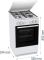 Плита Gorenje комбінована, 68л, 50x60см, емальовані реш, з кришкою, білий