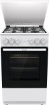 Плита Gorenje комби, 68л, 50x60см, эмалированные реш, с крышкой, белый