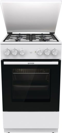 Плита Gorenje комби, 68л, 50x60см, эмалированные реш, с крышкой, белый