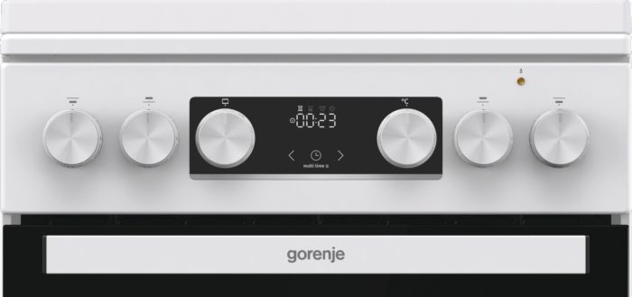 Плита Gorenje комби, 70л, 50x60см, IconLed, чугун, с крышкой, белый