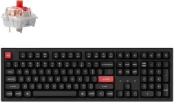 Клавиатура механическая Keychron K10 PRO 100Key, K pro Red, WL/BT/USB-A, QMK, EN/UKR, White Led, черный