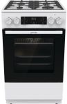 Плита Gorenje комби, 70л, 50x60см, дисплей,  чугун, белый