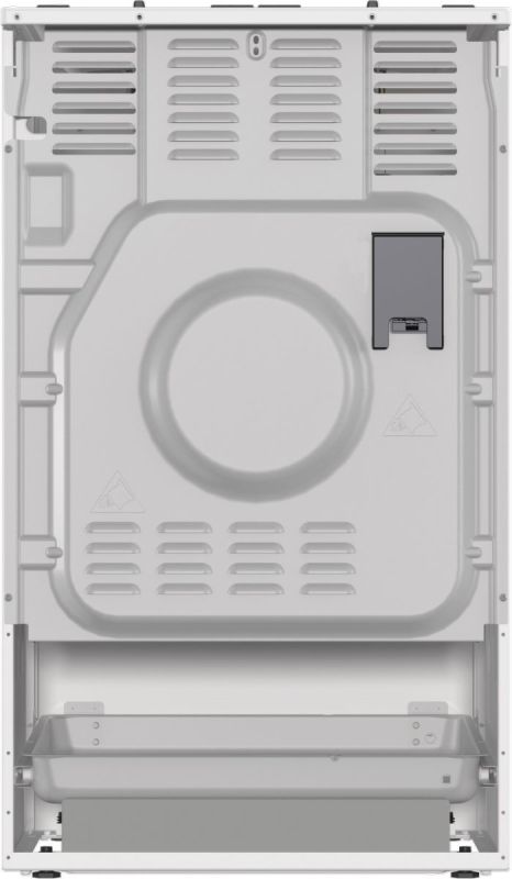 Плита Gorenje комби, 70л, 50x60см, дисплей,  чугун, белый