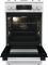 Плита Gorenje комби, 70л, 50x60см, дисплей,  чугун, белый