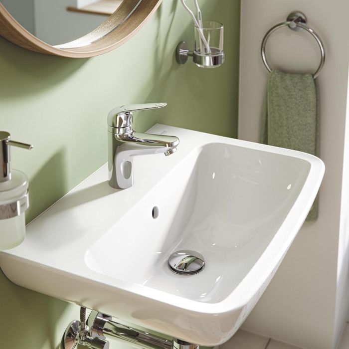 Смеситель для раковины Grohe Swift дл. излива - 82мм, неповоротный, 1 рычаг, хром