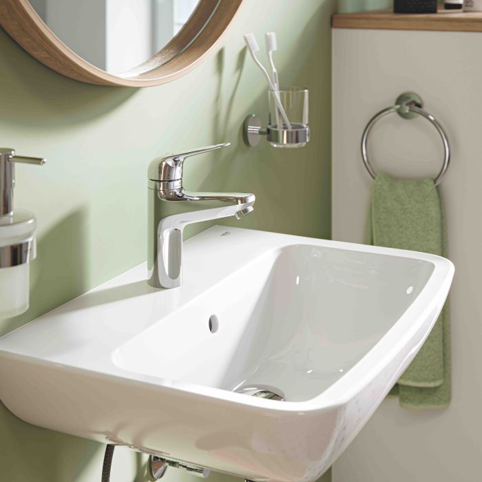 Змішувач для раковини Grohe Swift М  довж. виливу - 102мм, неповоротний, 1 важіль, хром