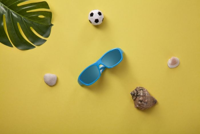 Детские солнцезащитные очки Koolsun Sport, 3-8р, бирюзово-белый