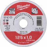 Диск відрізний Milwaukee по металу, 125х1х22.2мм