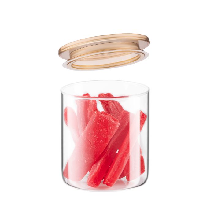 Банка для зберігання Ardesto Fresh 700мл, скло, пластик, прозорий
