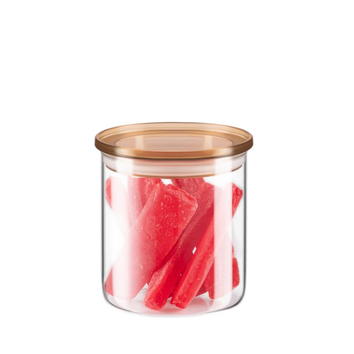 Банка для зберігання Ardesto Fresh 700мл, скло, пластик, прозорий