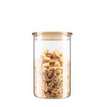 Банка для зберігання Ardesto Fresh 1100мл, скло, пластик, прозорий