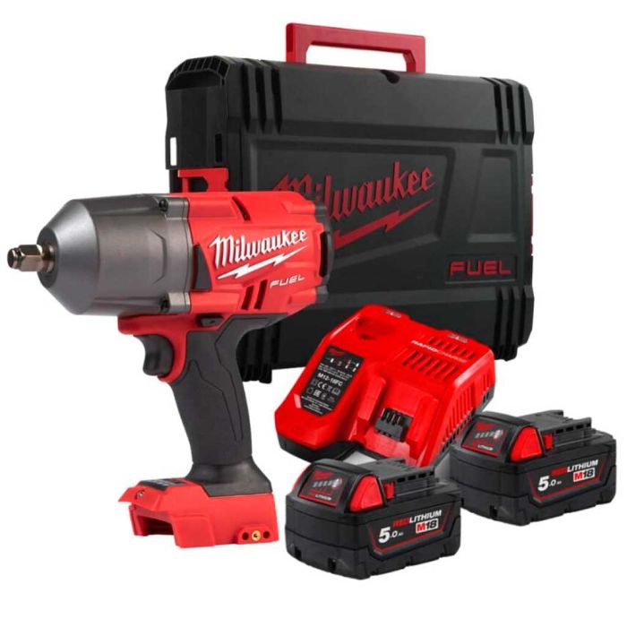 Гайковерт ударный аккумуляторный Milwaukee M18 FMTIW2F12-502X 18В АКБ 2х5А·час 0-2575об·мин 881Нм 1/2" ЗП M12-18FC кейс 6.28кг