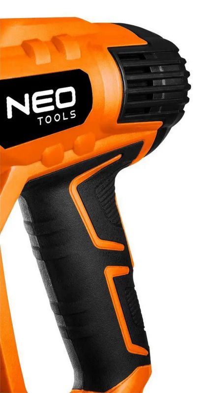 Фен будівельний Neo Tools 2000Вт 70-600°C 300/500л/хв 0.77кг