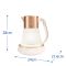 Електрочайник Russell Hobbs Calm, 1.7л, скло, біло-мідний