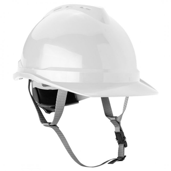 Каска защитная Neo Tools, пластик ABS, пряжка для регулировки, белый