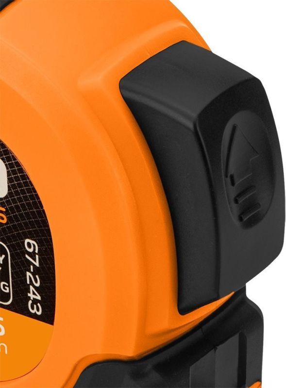 Рулетка Neo Tools Super Black, 5мx25мм, з фіксатором змотування, магніт