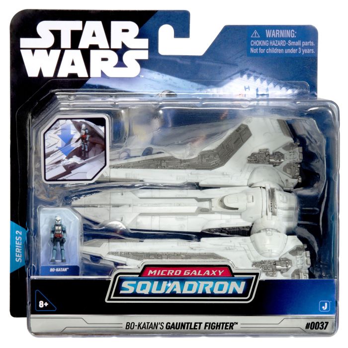Ігрова колекційна фігурка Star Wars Medium Vehicle Транспорт та фігурка Kom'rk-Class Mandalorian Starfighter 12.5см