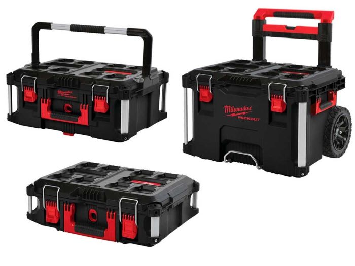 Модульна система для інструменту Milwaukee Packout, на коліщатках, 3 ящики модуля, 47х56х100см