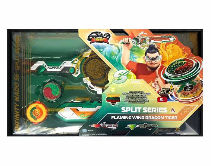 Дзиґа Infinity Nado VI Split Series Палаючий Вітер Дракон Тигр (Flaming Wind Dragon Tiger)