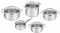 Набор посуды Tefal Duetto Plus, 10 предметов, нержавеющая сталь, стекло