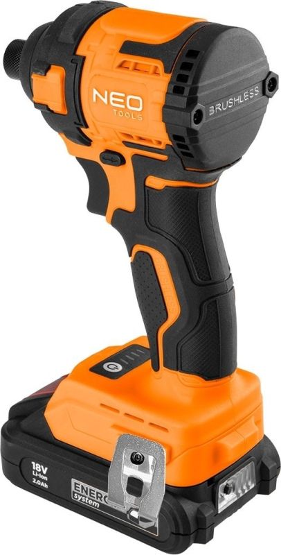Гайковерт ударний Neo Tools Energy+ 18В безщітковий 3600об/хв 300Нм 1/4" 4 швидкості 0.85кг без АКБ та ЗП