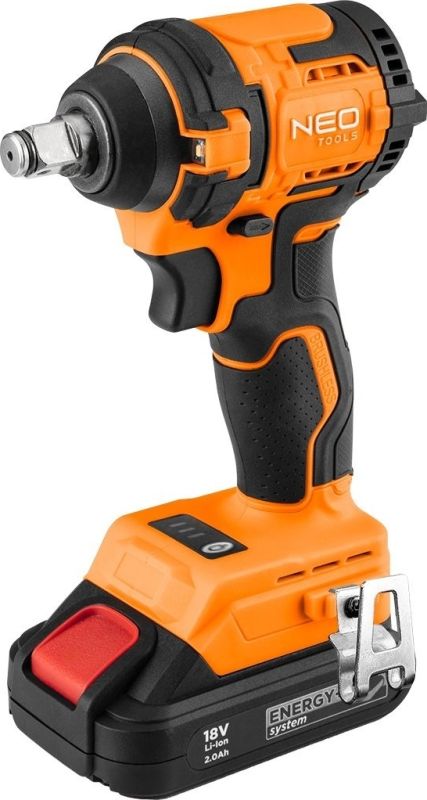 Гайковерт ударний Neo Tools Energy+ 18В безщітковий 2500об/хв 350Нм 1/2" 3 швидкості 1.1кг без АКБ та ЗП