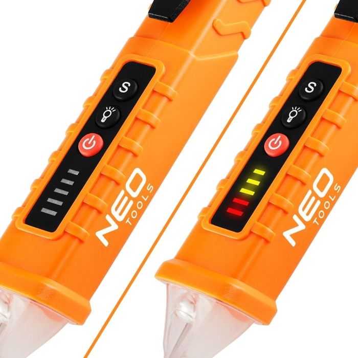 Детектор напруги Neo Tools, 12-1000В, кат.1000В, 2АААх1.5В, 0.056кг