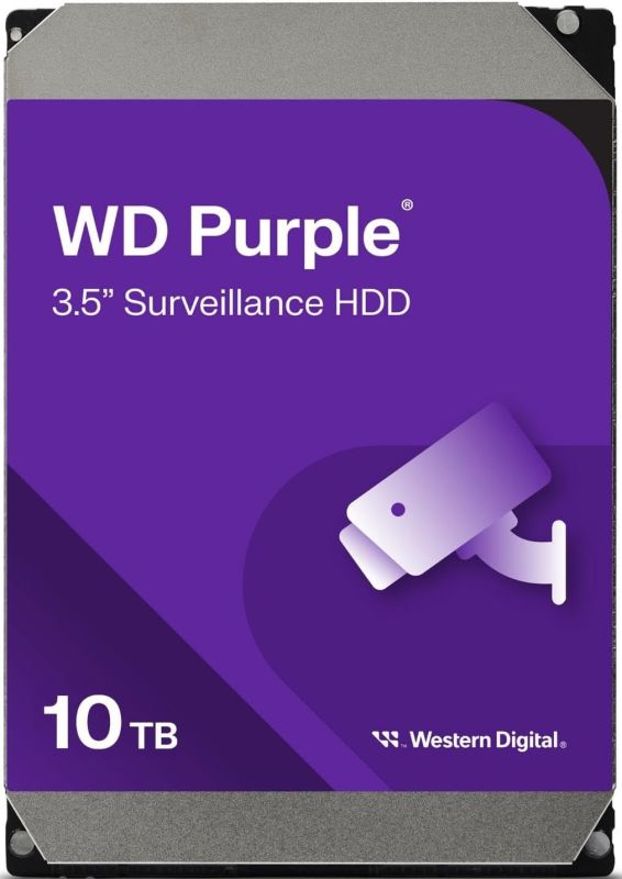 Жесткий диск WD 10TB 3.5" 7200 512MB SATA Purple Pro Surveillance