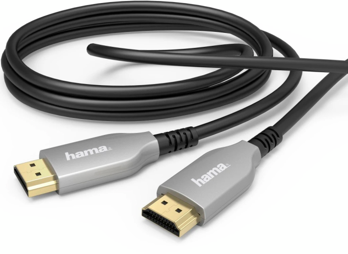 Кабель Hama HDMI (AM/AM), 10м, 4K, active, черный