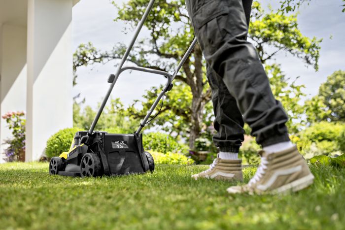 Газонокосарка акумуляторна Karcher LMO 4-18 Dual 18В акб 1х5А·год 37см 25-65мм