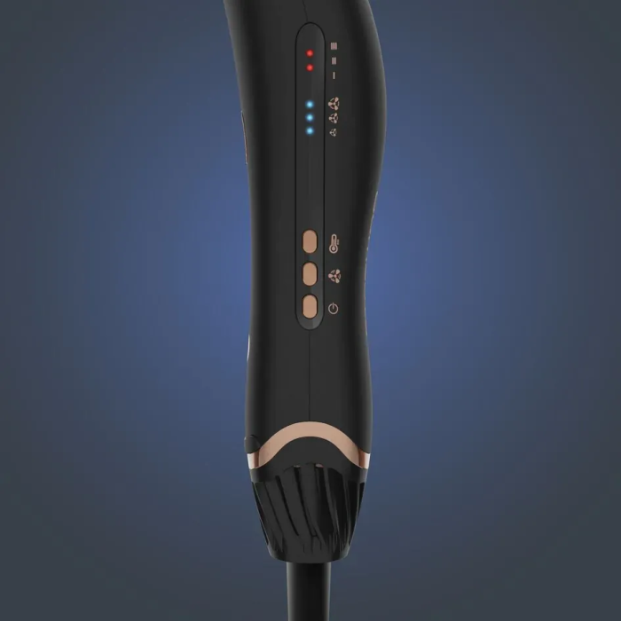 Фен Rowenta Ultimate Experience Air Motion, 1300Вт, режимов-3, иониз-я, хол. обдув, черный