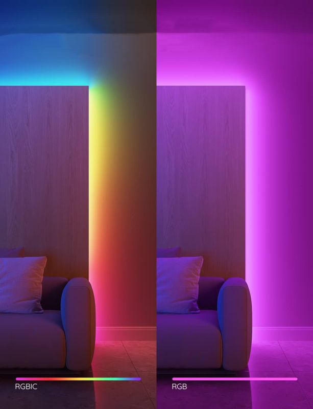 Лента светодиодная умная Govee H612A Strip Light S With Protective Coating, 5м, RGBICW, WI-FI/Bluetooth, білий